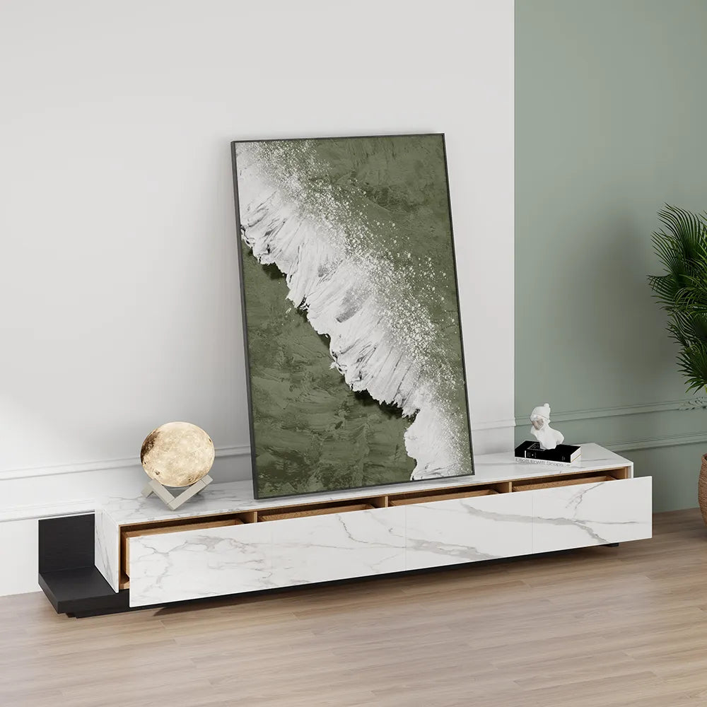 Modern Light Luxury Retractable TV Stand