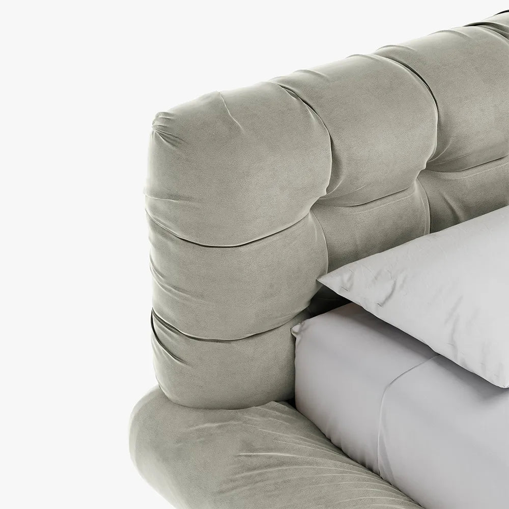 Lit queen size rembourré Marshmallow 