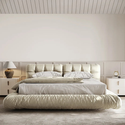 Lit queen size rembourré Marshmallow 