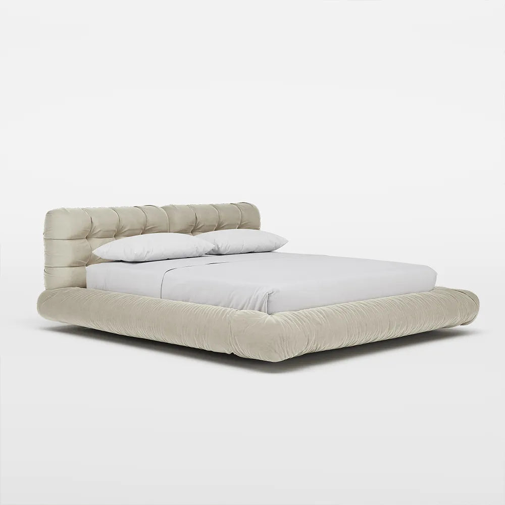 Lit queen size rembourré Marshmallow 