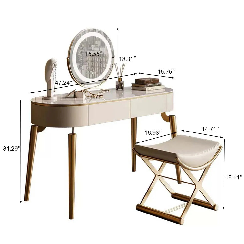 Ensemble de coiffeuse moderne de 47,24 pouces 
