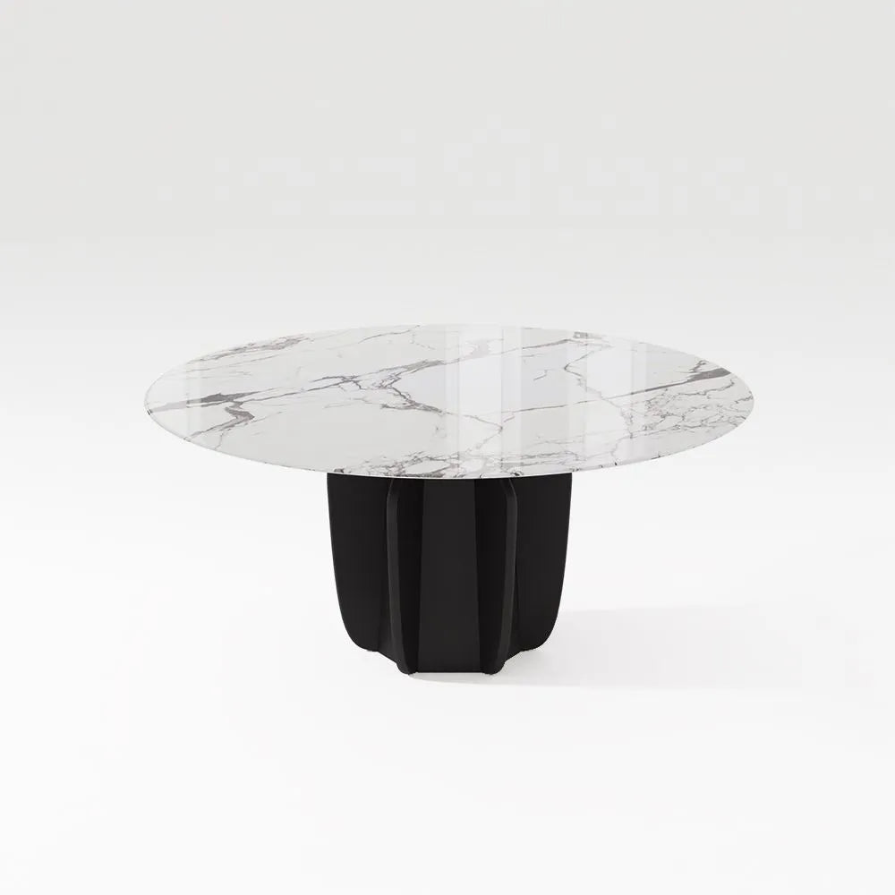 Table à manger ronde moderne du milieu du siècle de 51,18 po 