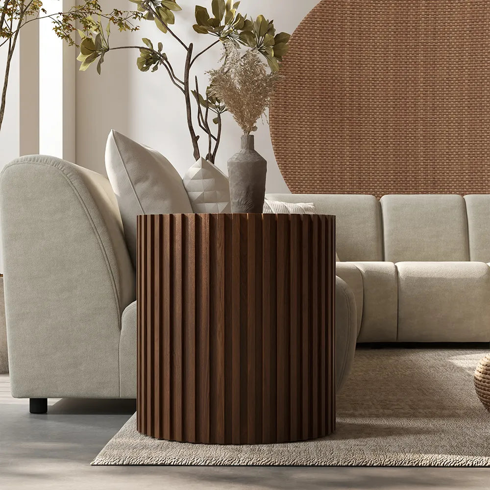 Silva-20" Fluted Round End Table