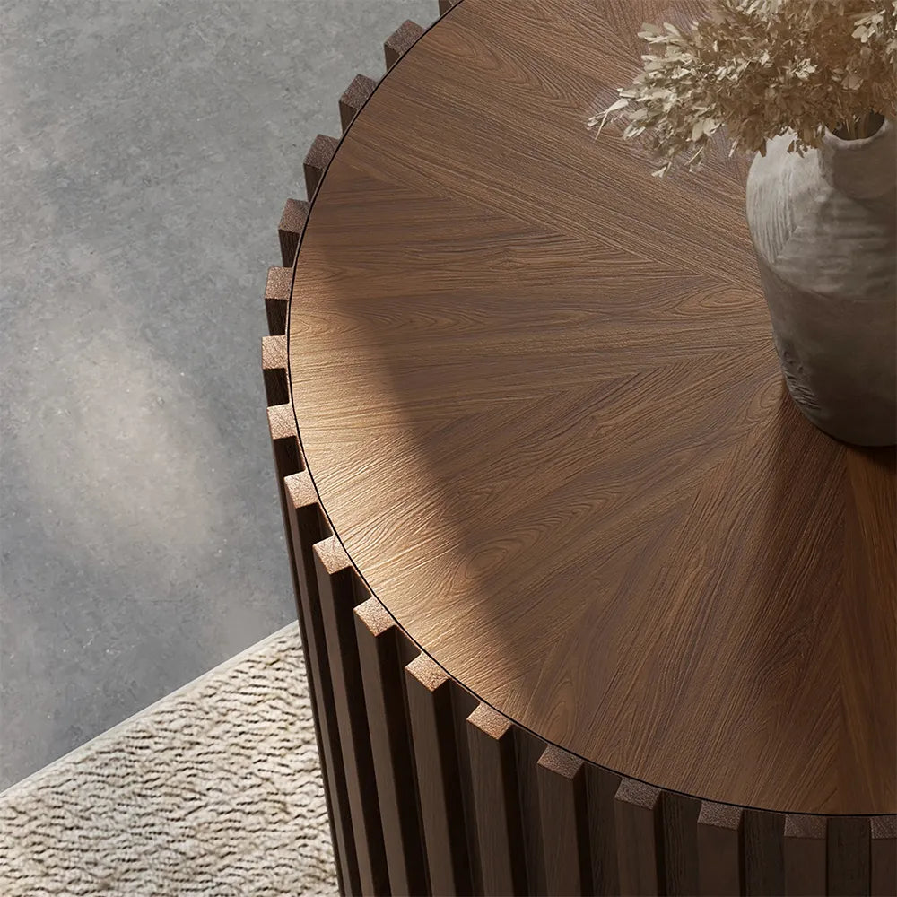 Silva-20" Fluted Round End Table