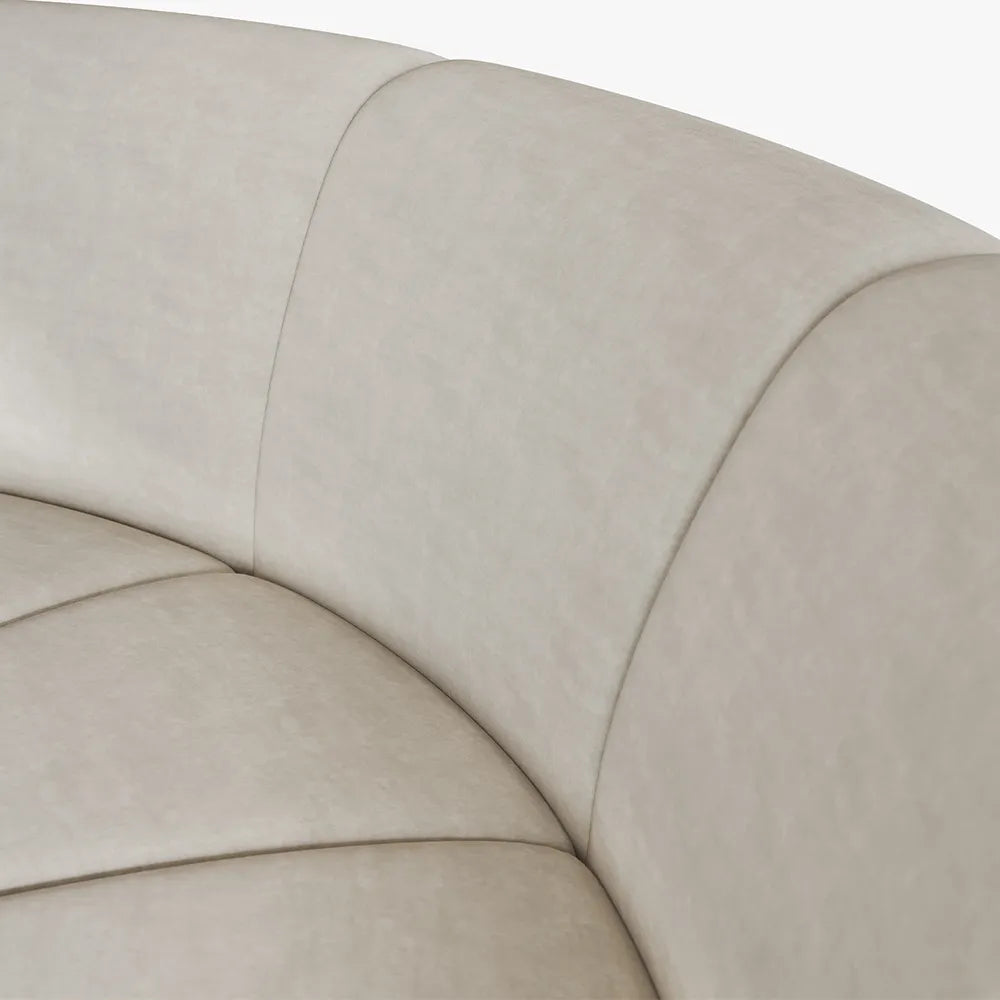 Canapé incurvé minimaliste moderne de 86,61 pouces