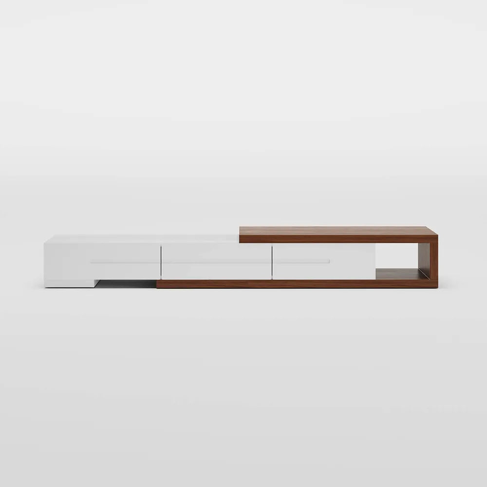 Meuble TV extensible noir moderne