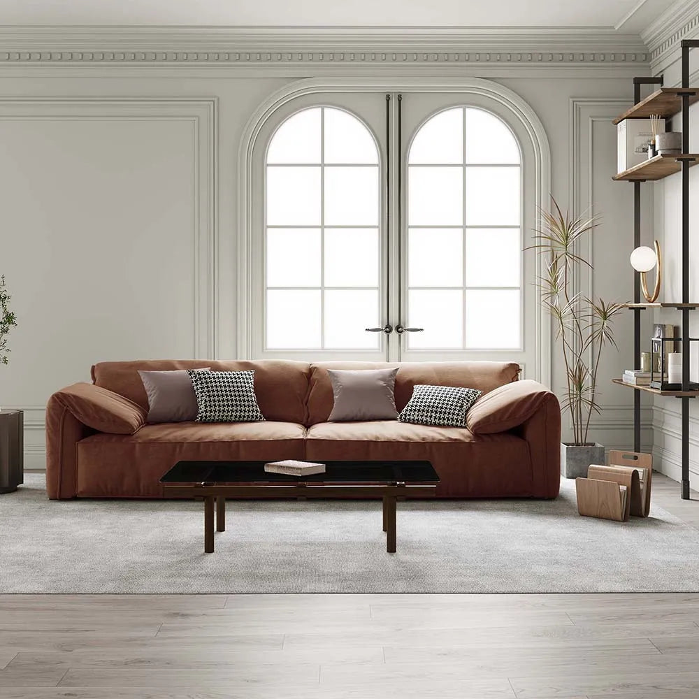 Canapé minimaliste à assise profonde