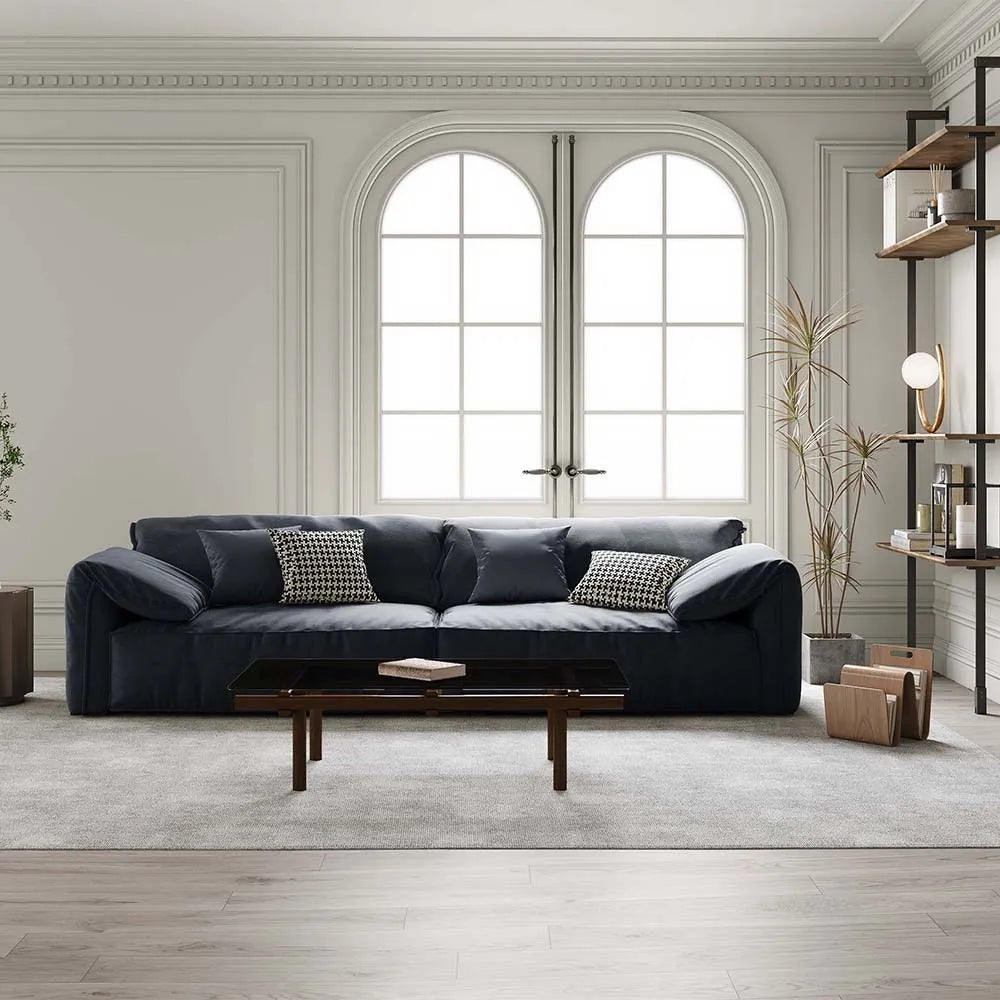 Canapé minimaliste à assise profonde
