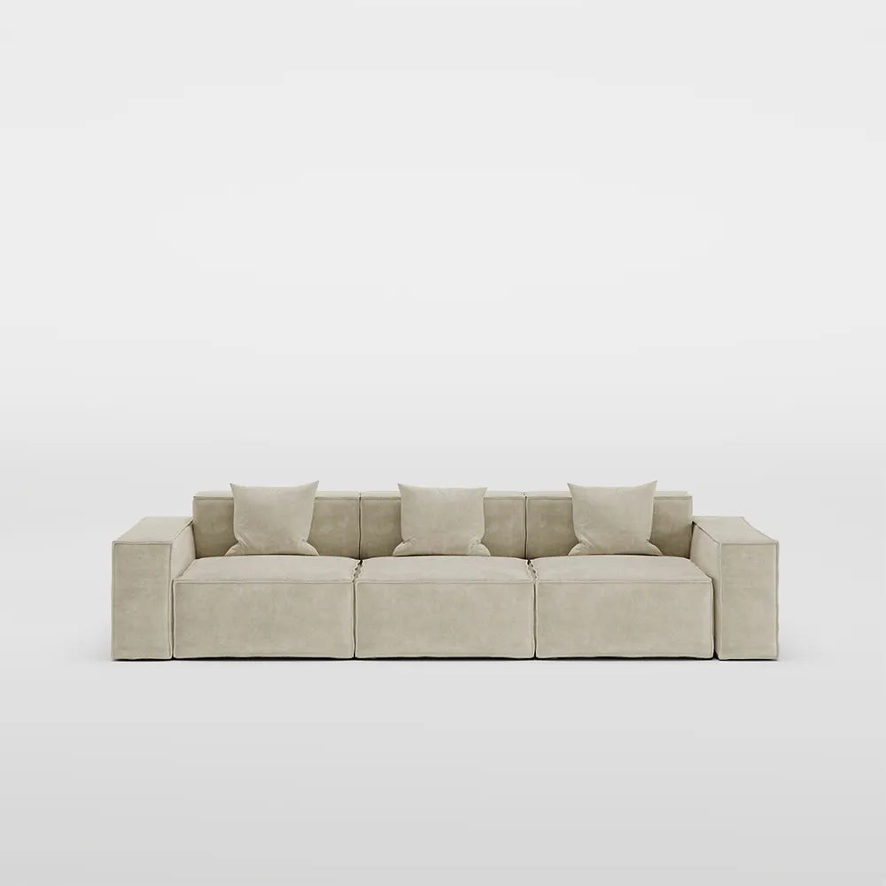 Canapé modulaire minimaliste de 115,75 pouces