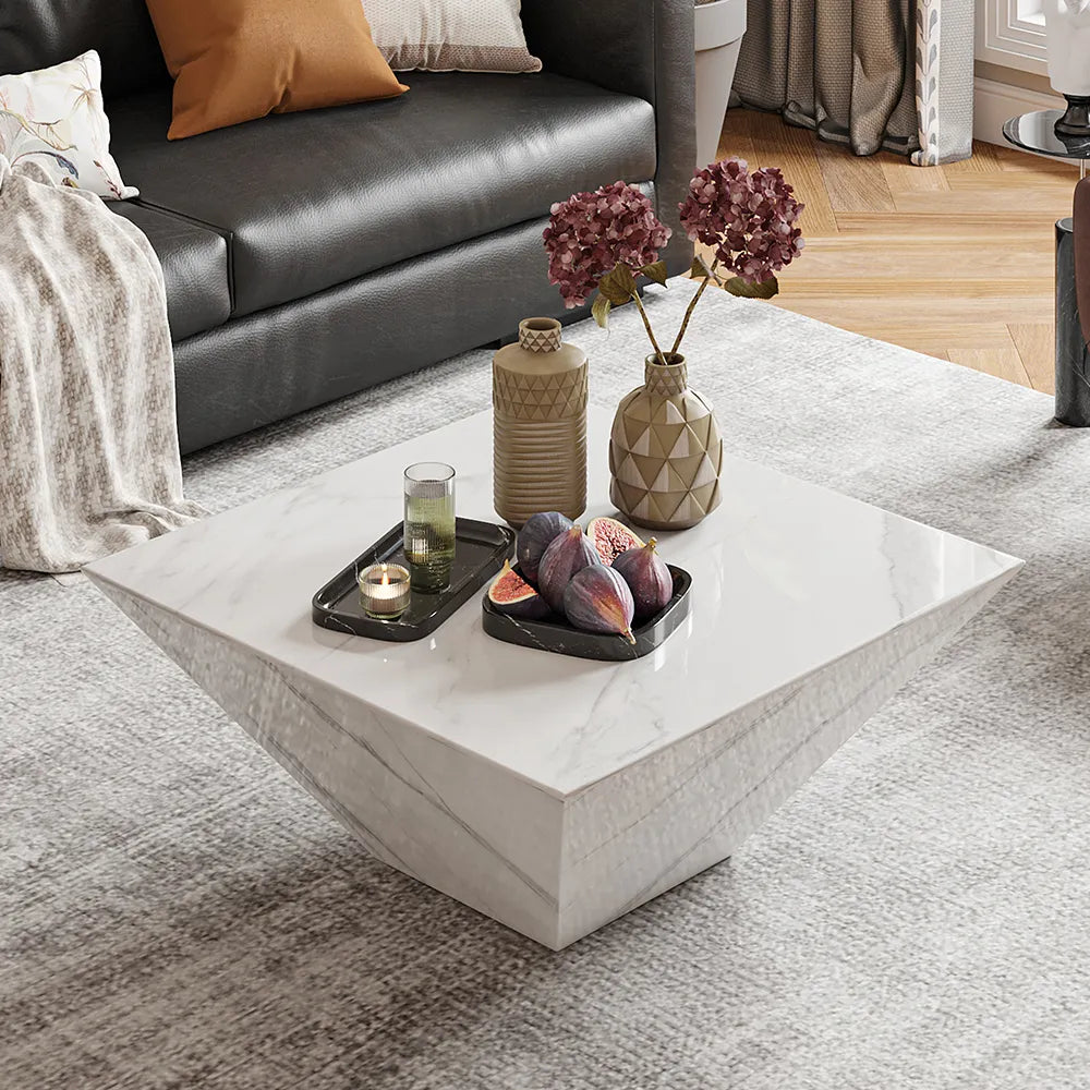 Table basse carrée moderne de 31,5 po