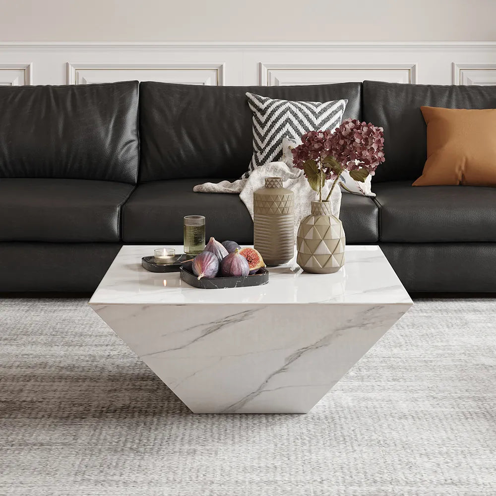 Table basse carrée moderne de 31,5 po