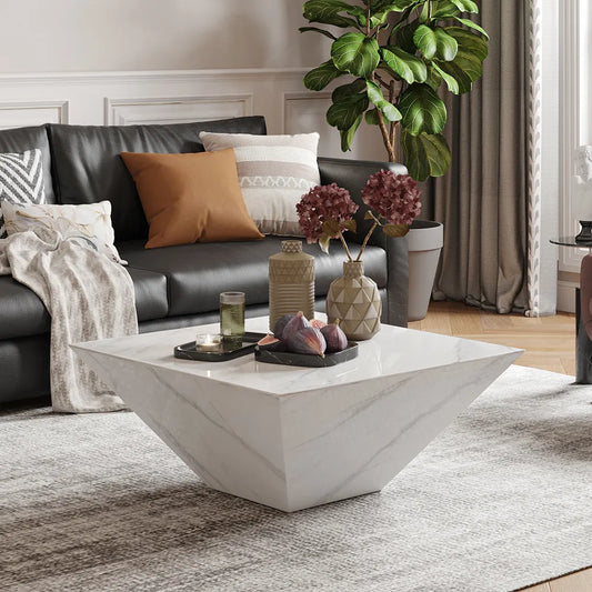 Table basse carrée moderne de 31,5 po