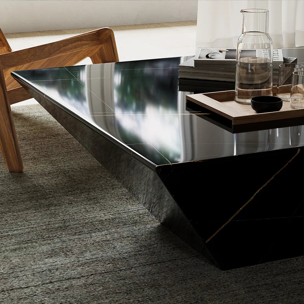 Table basse carrée moderne de 31,5 po