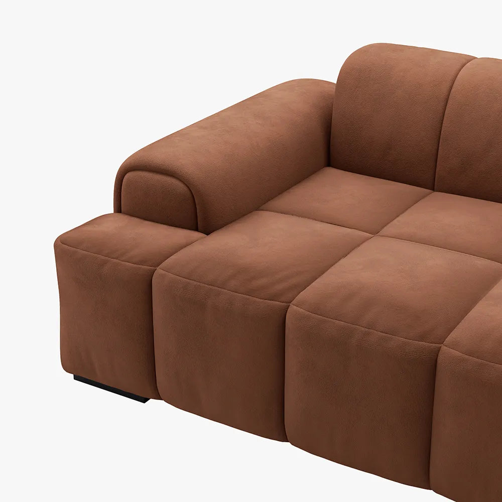82.5 inch modern cube sofa