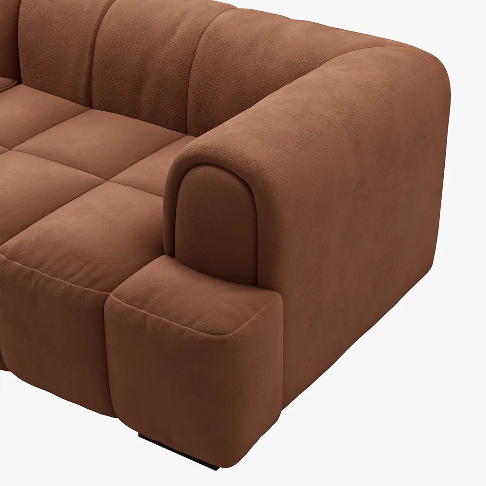 82.5 inch modern cube sofa