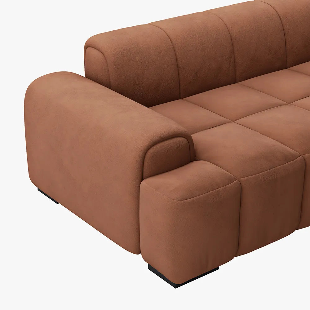 82.5 inch modern cube sofa