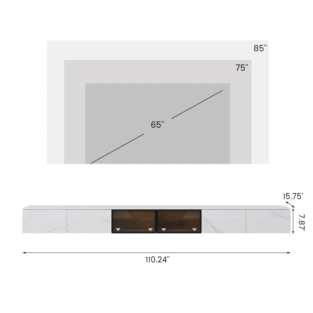 Floating Wall Hung TV Stand — view 7