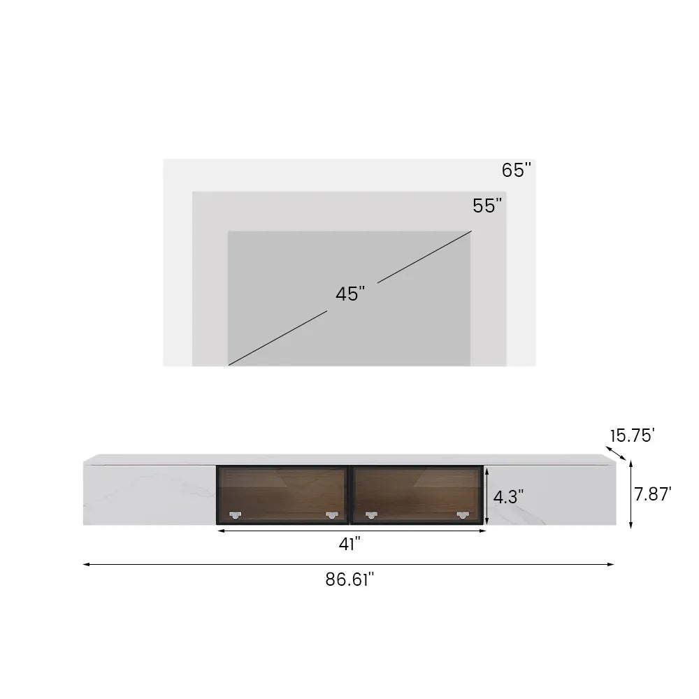 Floating Wall Hung TV Stand — view 8