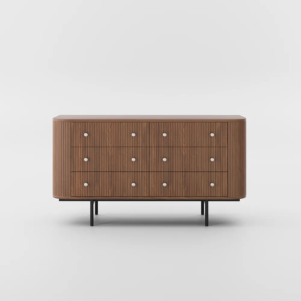 Silva - Commode moderne à 6 tiroirs 