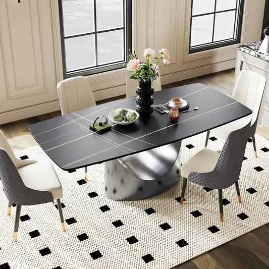 63in Hobart - Rectangular Sintered Stone Dining Table