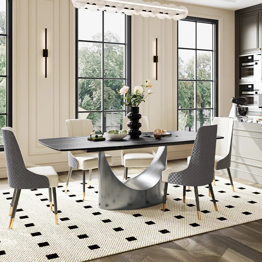 63in Hobart - Rectangular Sintered Stone Dining Table