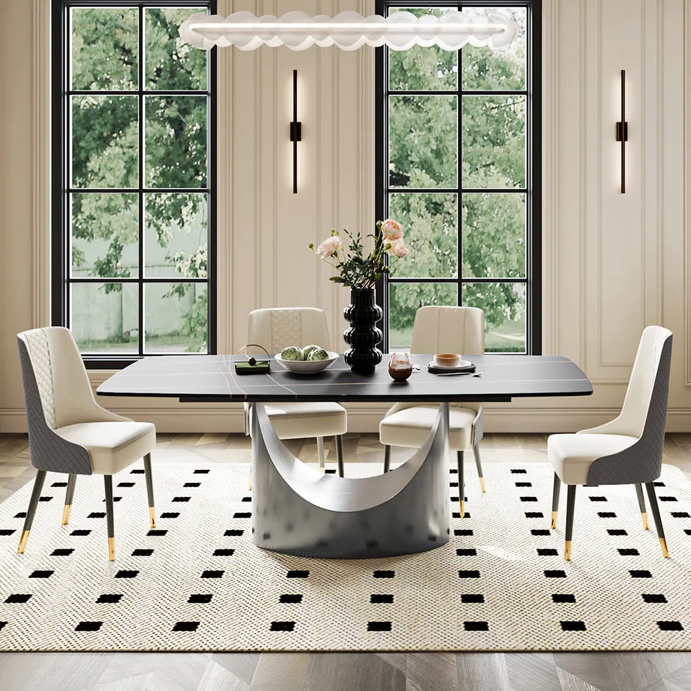 63in Hobart - Rectangular Sintered Stone Dining Table