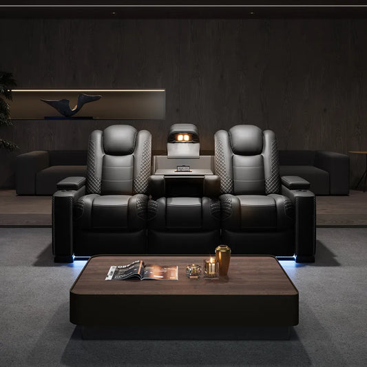 85'' Power Reclining Sofa Home Theather Sofa