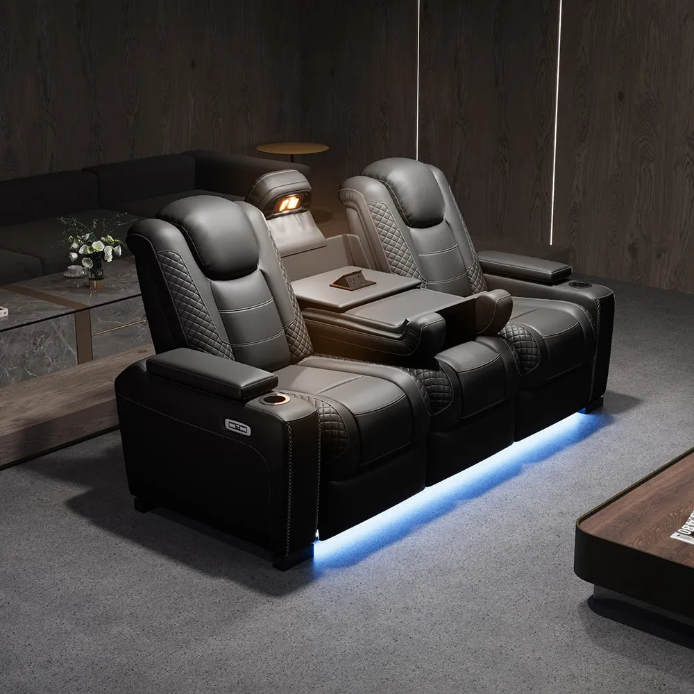 85'' Power Reclining Sofa Home Theather Sofa