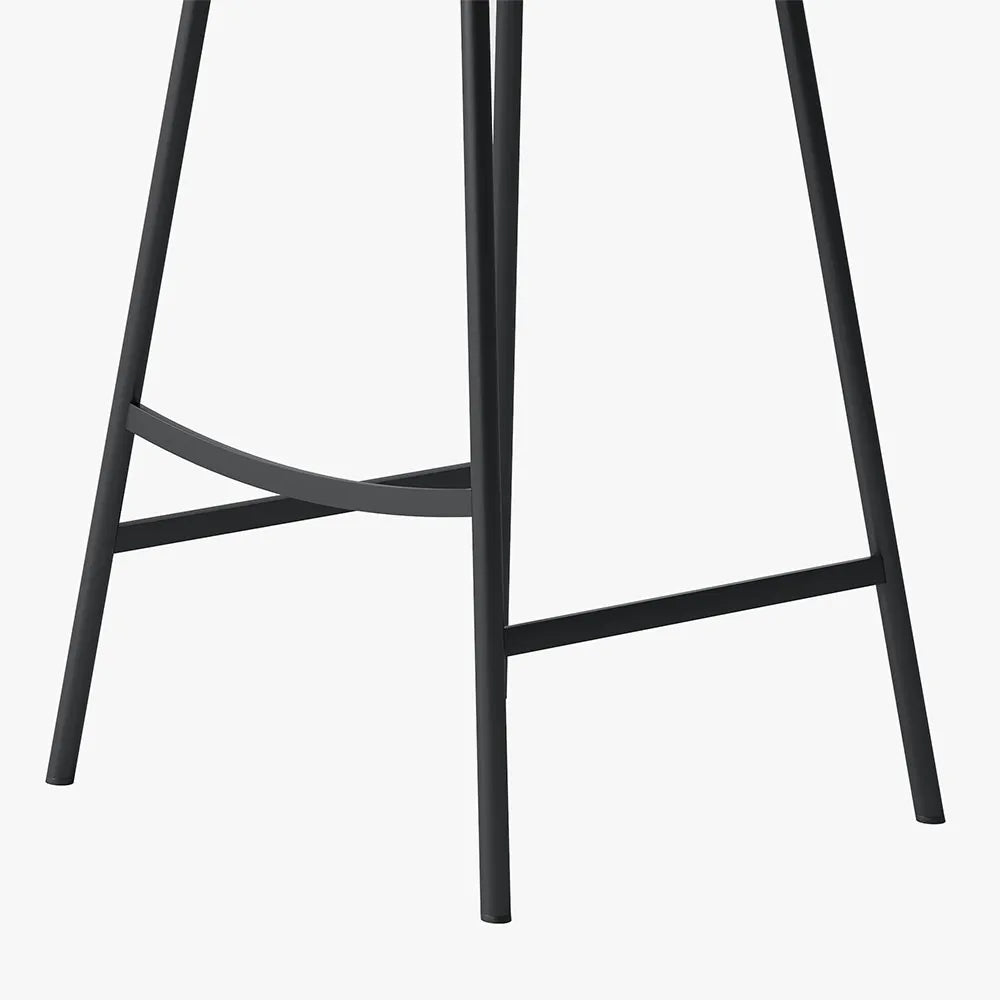 30'' Modern Minimalist Bar Height Faux Leather Stools Bar Set of 2