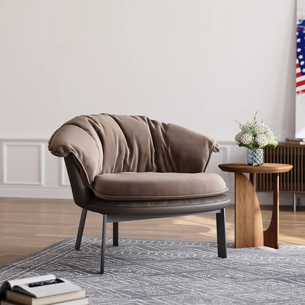 33.46" Mid-century Retro Accent Chair