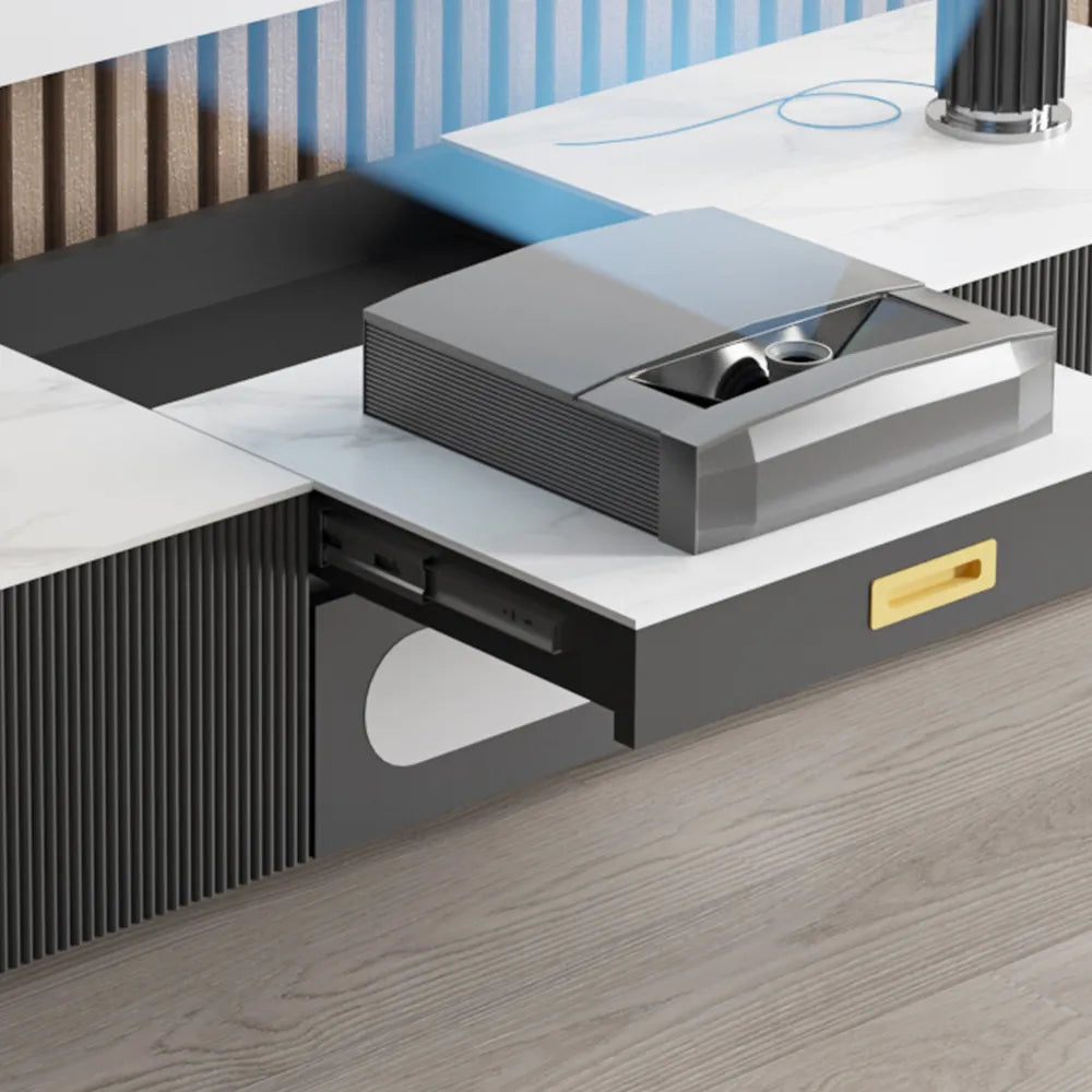 63" Modern TV Stand for Projector