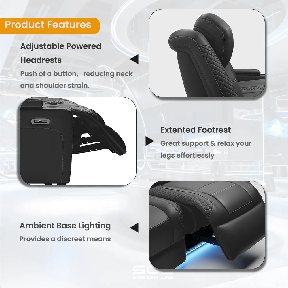 85'' Power Reclining Sofa Home Theather Sofa