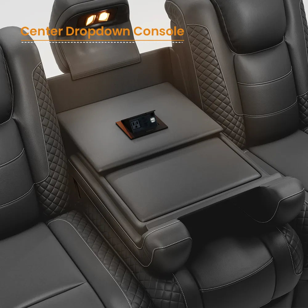 85'' Power Reclining Sofa Home Theather Sofa