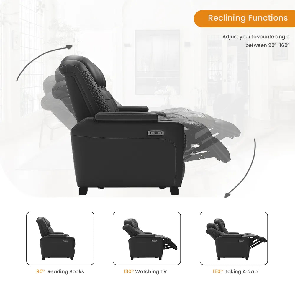 85'' Power Reclining Sofa Home Theather Sofa