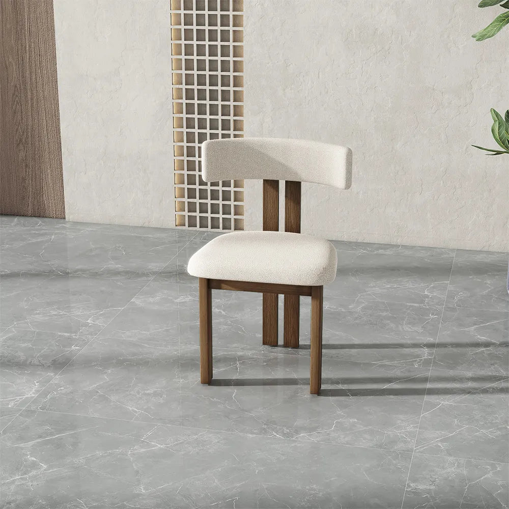 Lot de 2 chaises de salle à manger en bois modernes du milieu du siècle 