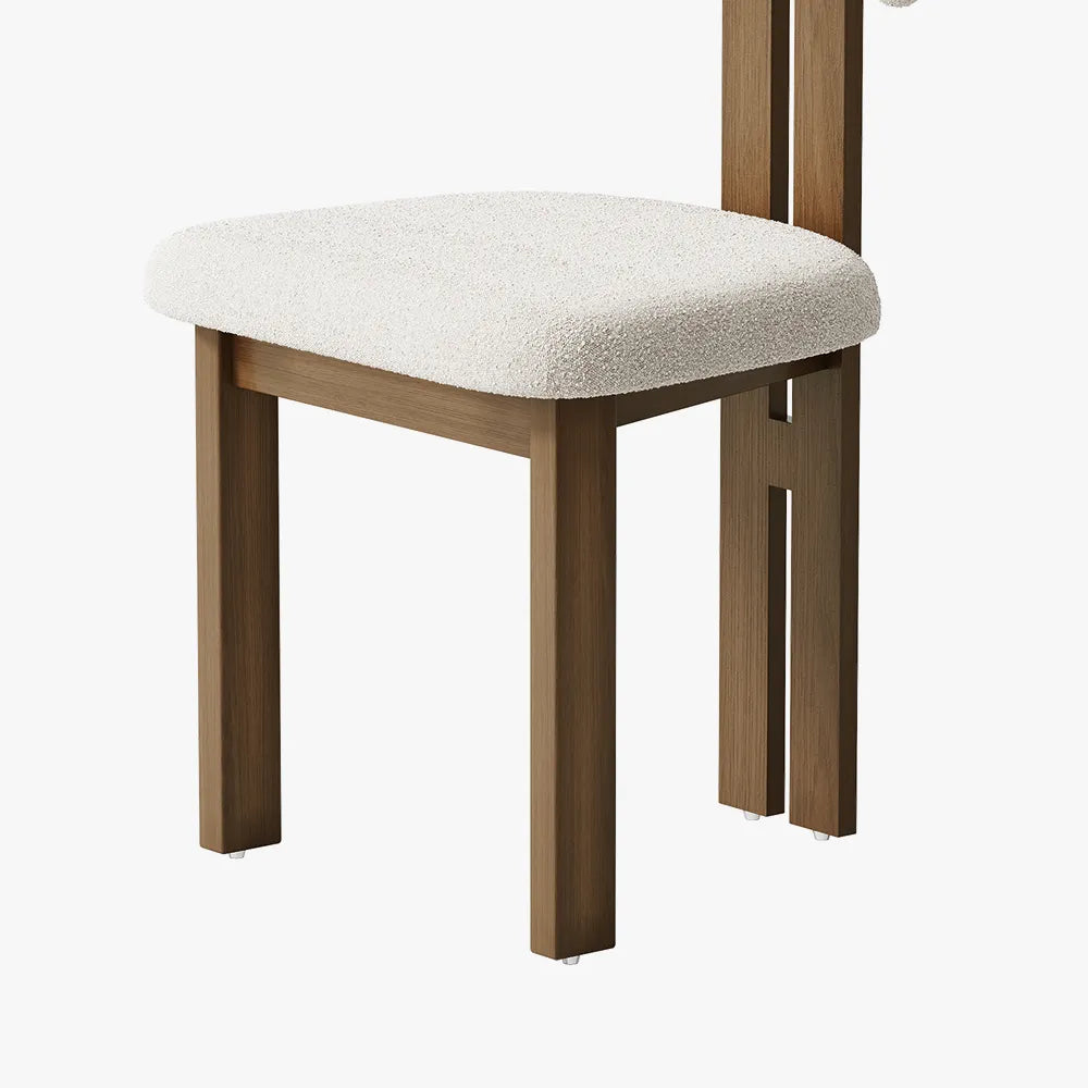 Lot de 2 chaises de salle à manger en bois modernes du milieu du siècle 