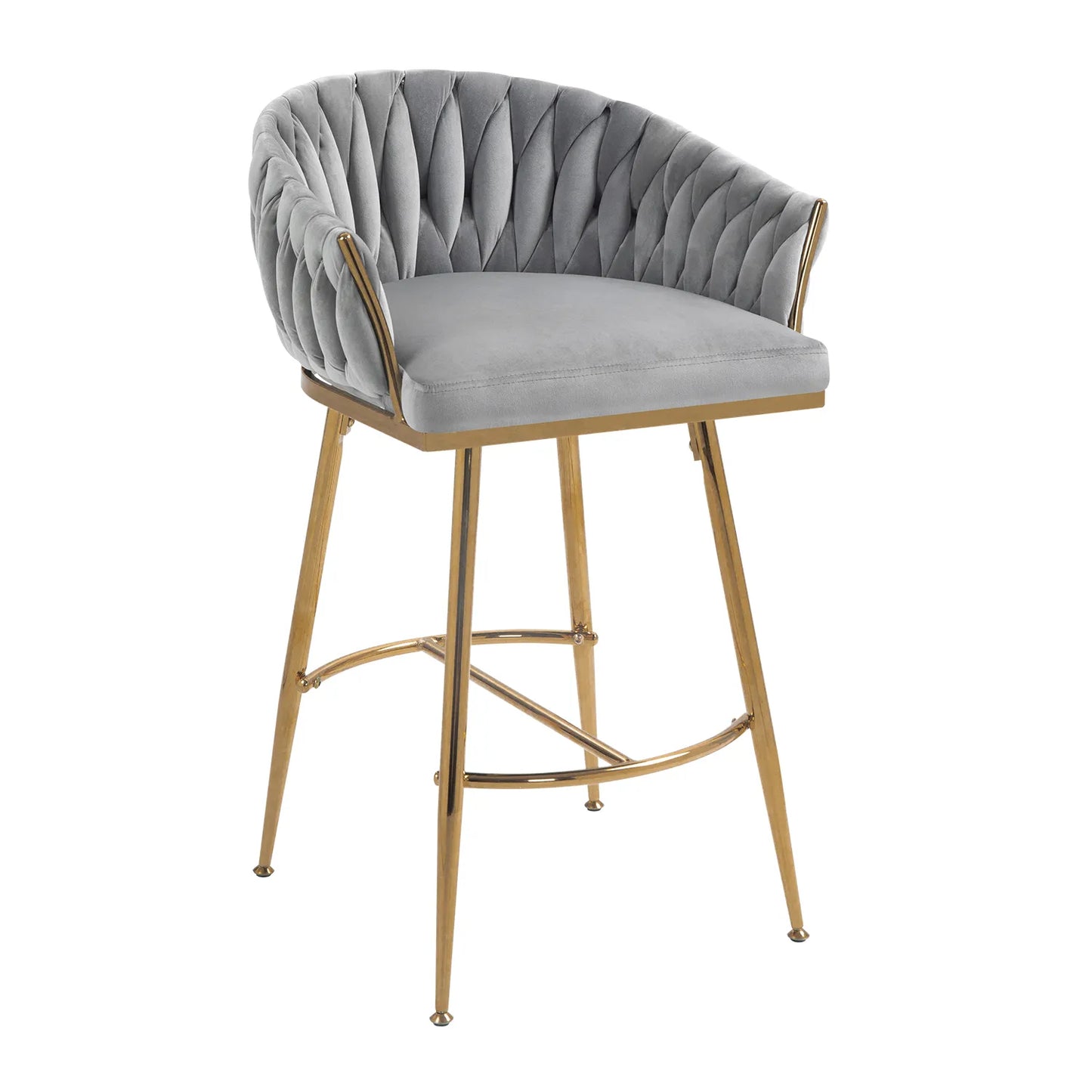 Ensemble de 2 tabourets de bar modernes de 26 po à hauteur de comptoir 
