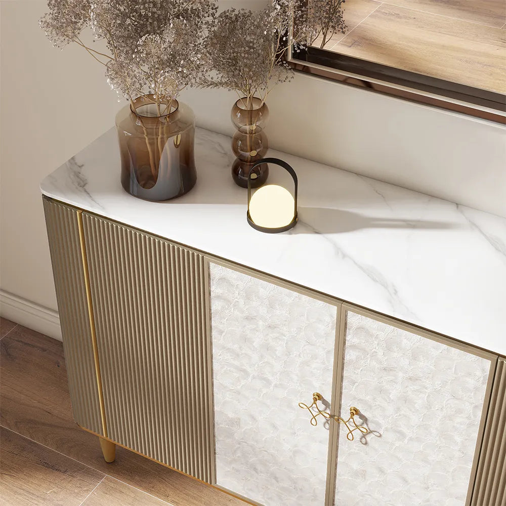 59.06" Modern Luxury Credenza Storage Cabinet