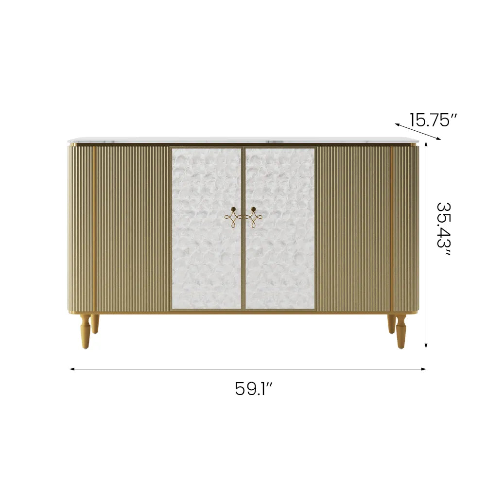 59.06" Modern Luxury Credenza Storage Cabinet