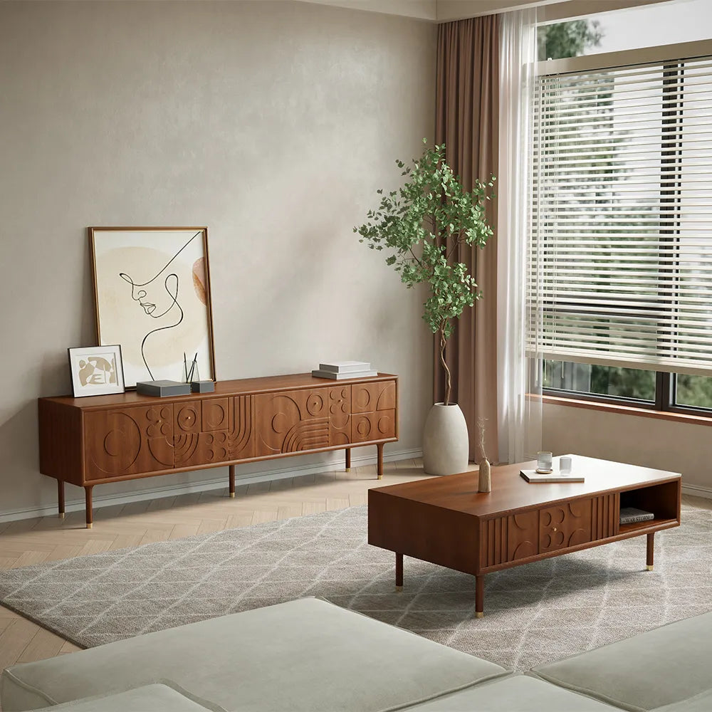 78.74"Mid-Century Modern TV Stand