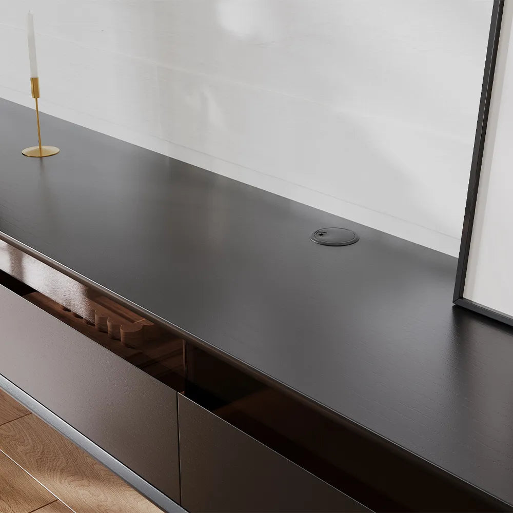 78.7" Black Floating TV Stand