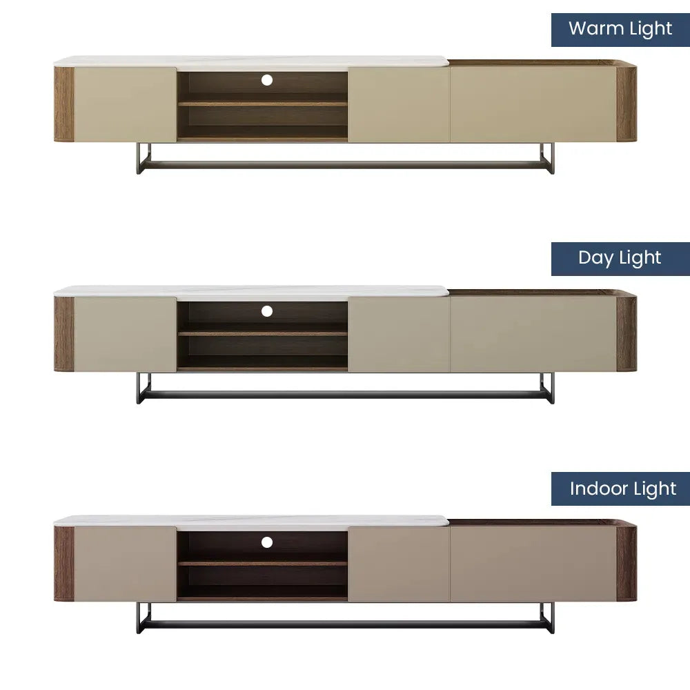 86.61" Modern Minimalist TV Stand