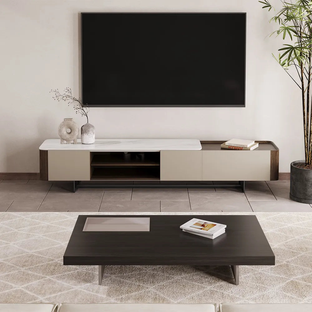 86.61" Modern Minimalist TV Stand