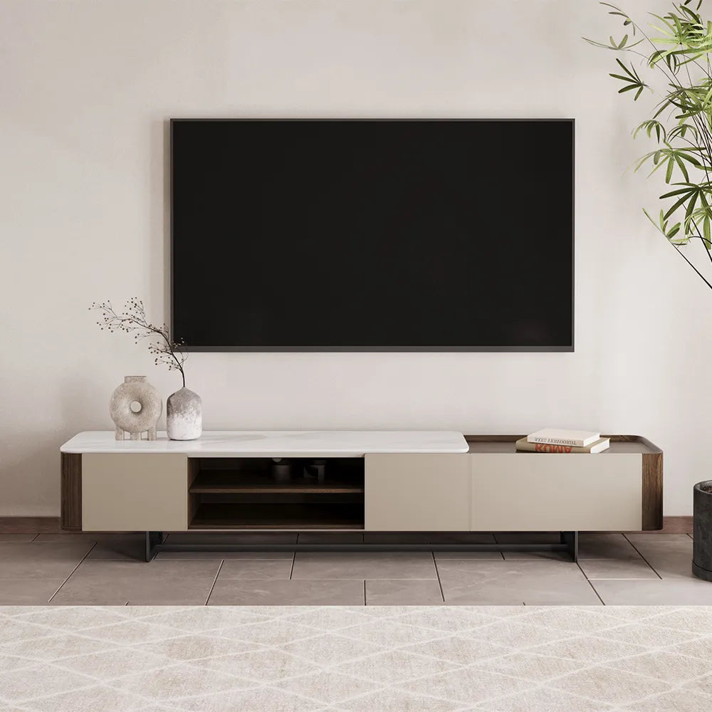 86.61" Modern Minimalist TV Stand