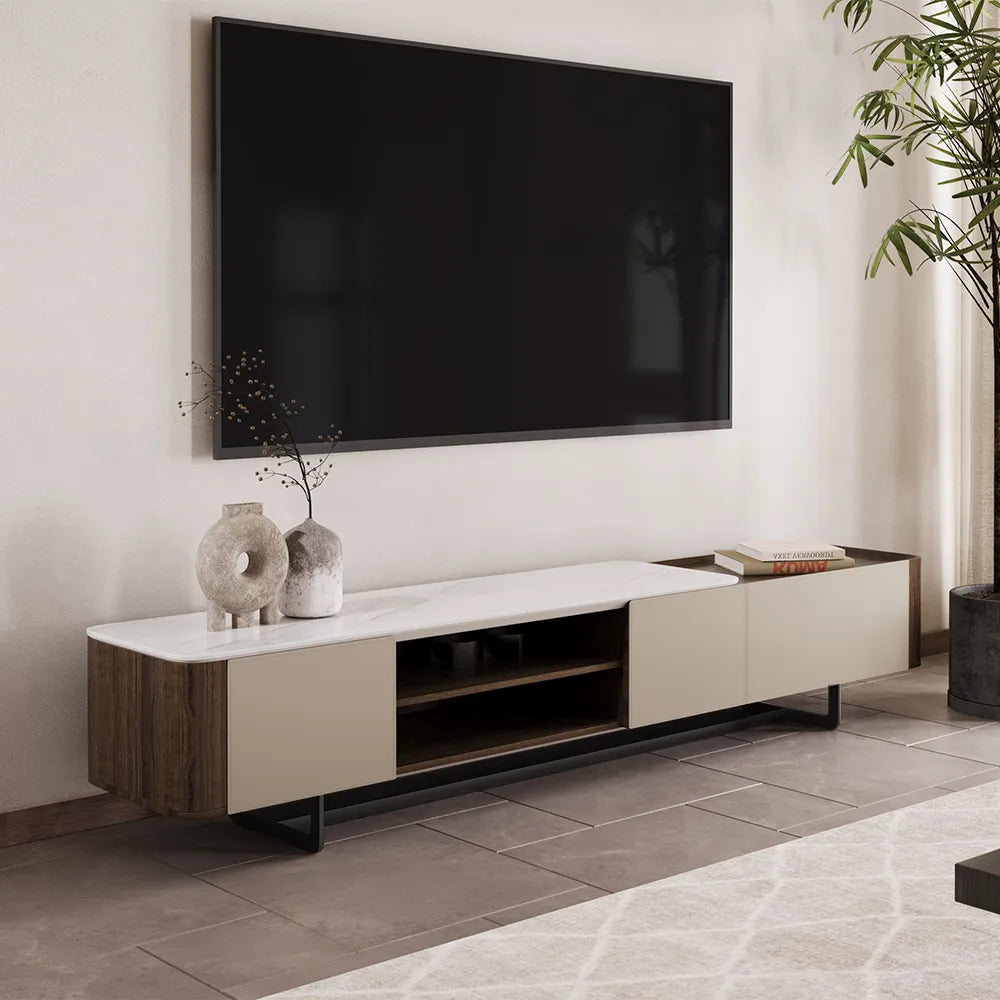 86.61" Modern Minimalist TV Stand