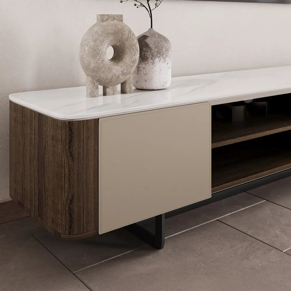 86.61" Modern Minimalist TV Stand