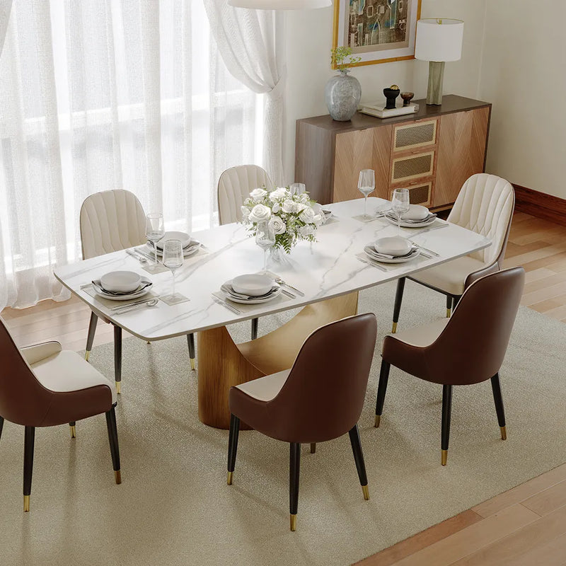 Hobart - Rectangular Matte  Sintered Stone Dining Table