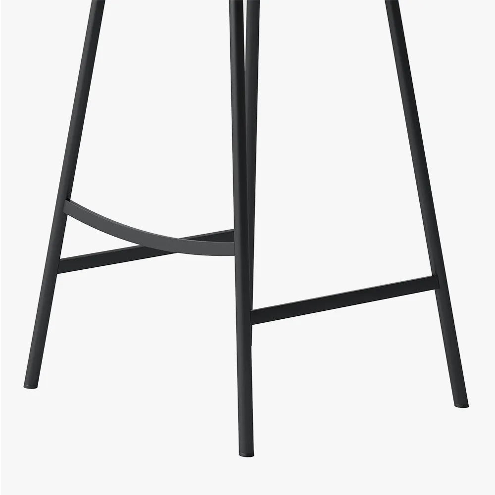 30'' Modern Minimalist Bar Height Faux Leather Stools Bar Set of 2