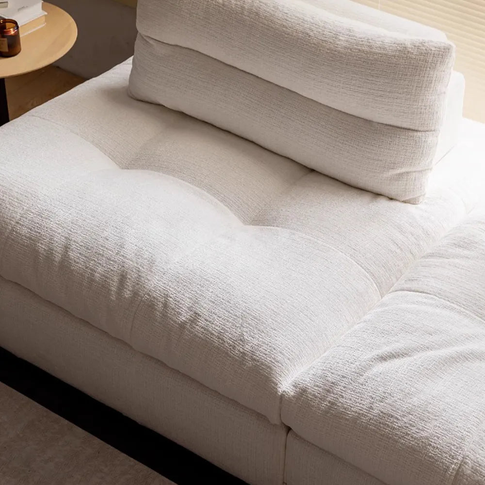 Cream-colored modern removable and washable modular sofa
