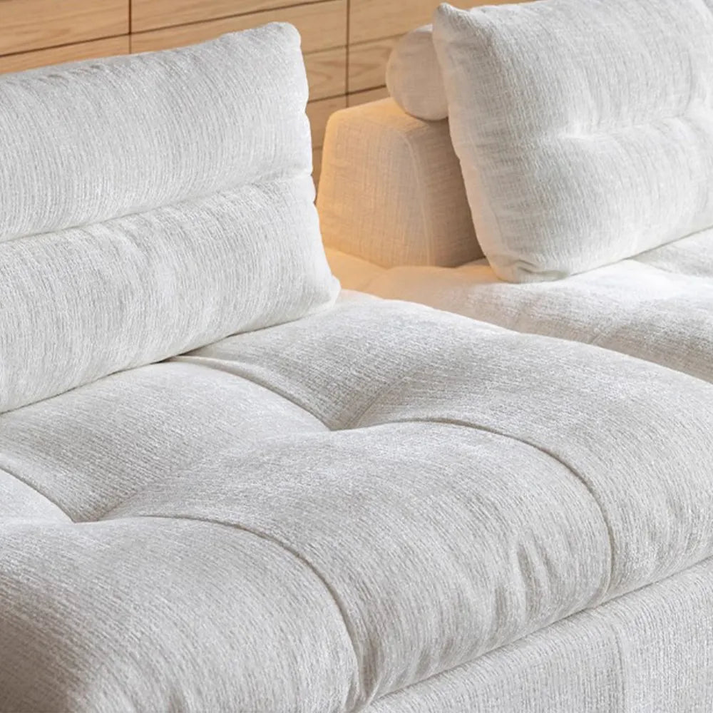 Cream-colored modern removable and washable modular sofa